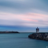  Calm at the Harbour Wall