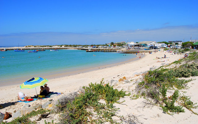Beaches in Struisbaai is a popular spot for holiday-makers