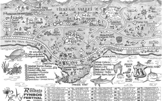 Funky Fynbos Festival Map Funky Fynbos Festival Map