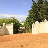 Entrance gate to Peace Valley Guesthouse