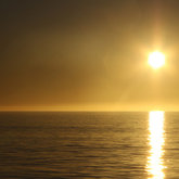 Sunset from the Ivanhoe Sea Safaris boat