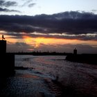 Back to the harbour after sunset
