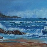 Seascape with mist (R2200) W:1010 - H:505