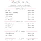 Our price list