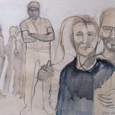 Mixed media on canvas @ Quirky Country Gallery