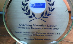 Laerskool Gansbaai se prestasies die afgelope jaar of twee