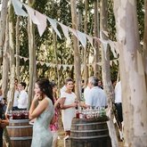 Pre-drinks between the trees