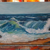 Waves in Franskraal (505x250mm)