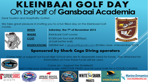 Gansbaai Academia Golf Day 7 Nov 2015
