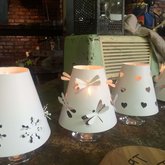 Handmade Paper candle lanterns to lighten up your Christmas table!