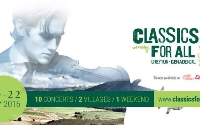 Greyton Genadendal Classics for All Festival (20-22 May 2016) Greyton Genadendal Classics for All Festival (20-22 May 2016)