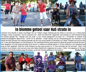 In blomme getooi vaar HaS strate in