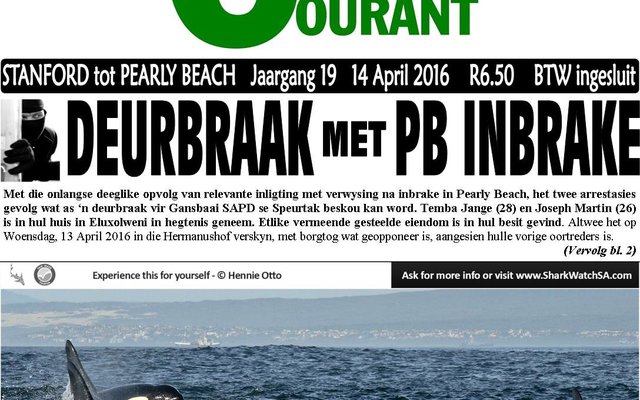 Gansbaai_Courant_14_April_2016_Voorblad