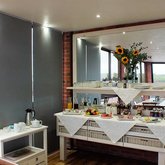 Breakfast deck with ocean view