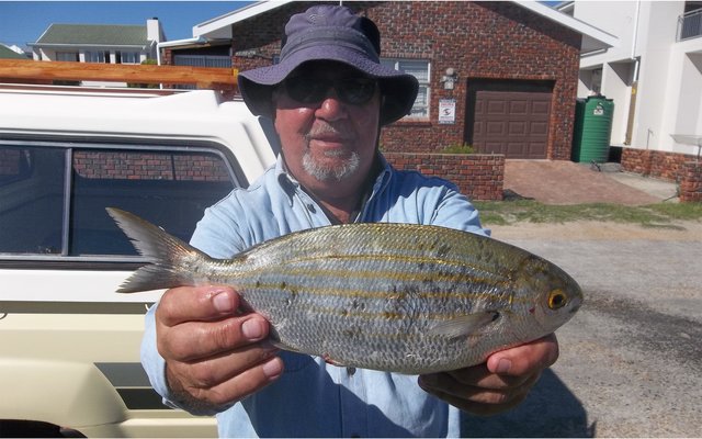Seker nie ‘n rekord nie, maar so ‘n groot mooinooientjie (twakkie) sien jy nie aldag nie. Trevor Korte het die mooi vis vanaf Kwaailappies by Joubert se Dam gevang.   