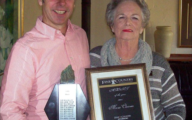 Stephen Weeden en Maria Claassen (Agent van die Jaar)