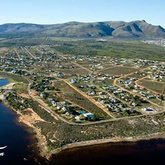 Fisherhaven Lagoon from the sky.
