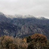 Wintry Snow capped mountains
