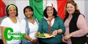Italië se Fynbos-sjefs is vlnr Charmain Visser, Erin Fourie, Marina Valoppi-Grove en Naideen Hickman.
