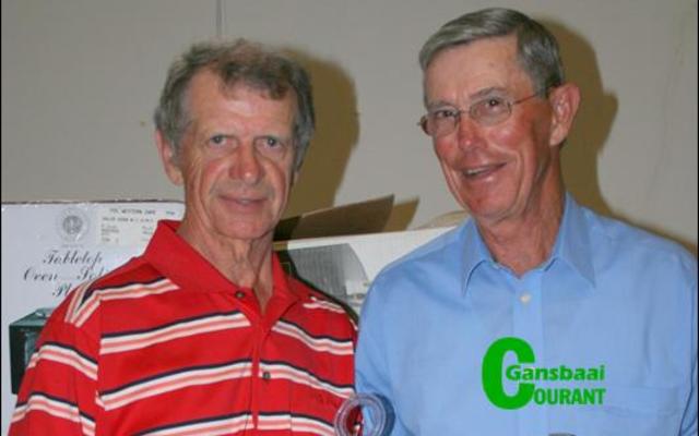 Wenners van verlede Saterdag se Gekombineerde Stableford gholfkompetisie, Johan Coetzee (links) en Daan Victor.