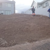 Installing irrigation/roll on lawn