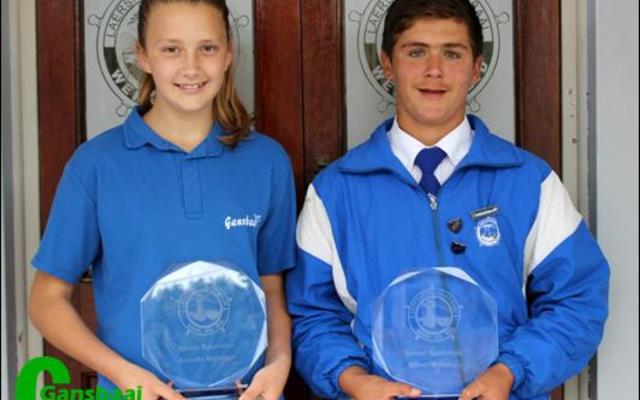 Senior Sportvrou en –man vir 2016: Anrie van Niekerk en Charl Eksteen.