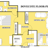 Hermanus - Dovecote Cottage - Floor Plan