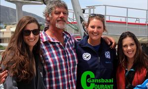 TV stars on shark diving cruise
