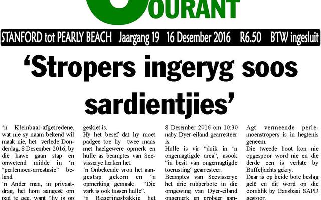 GansbaaiCourant16Desember2017Voorblad