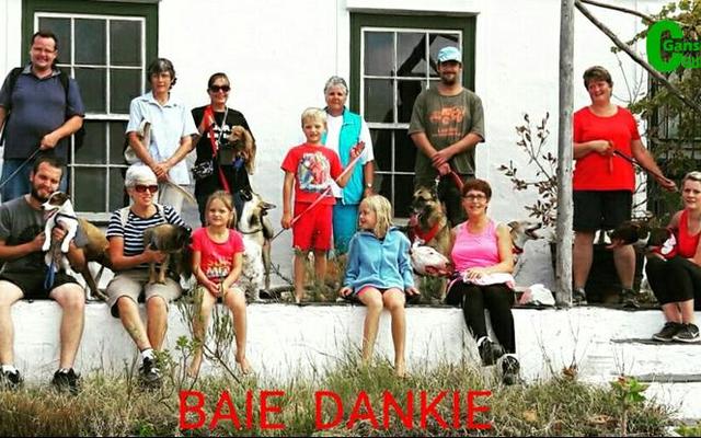 Die groepie diereliefhebbers, volwassenes en kinders, wat vrywillig BARC se honde op 11 Februarie vir ‘n Valentynsdag-uitstappie na Groeneweide Kwekery gevat het.