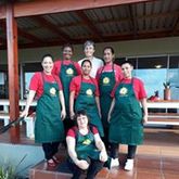 Our amazing staff.......creating magic in our kitchen...