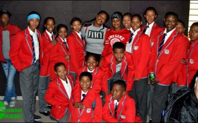 Leerders van Roodewal Primêre Skool wat aan Gansbaai Academia se Cultivaria-aand deelgeneem het.