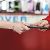 New tablet, HAPPY client at Overcell Gansbaai