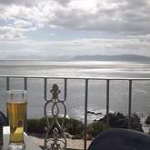 Ice cold beer and a view of Walkerbay.