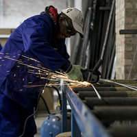 One of our workers in action