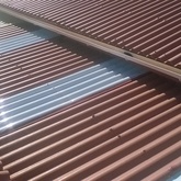 Roof cleaning project complete