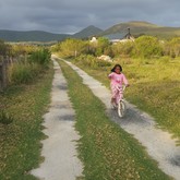 Plenty of space for the kids to ride their bikes.