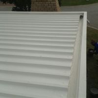 Finished White Flat Roof