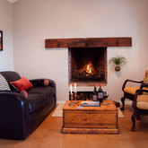 Lounge with fireplace