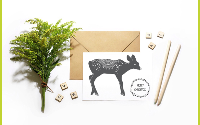 Christmas Deer Card