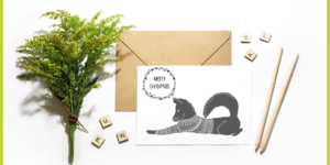 Christmas Fox Card