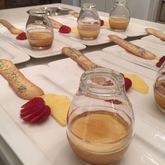 Orange custard capsule