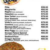 Pizza Menu Scoops