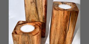 M + S Designs - Set of 3 Tea-Light Candle Holders