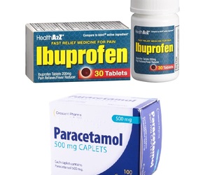 How long should it take for ibuprofen or paracetamol to start working?