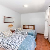 Bedroom with baby cot