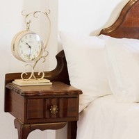 Bedroom clock on night stand