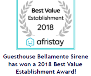 2018 Best Value Establishment Award!