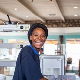 Friendly kitchen staff