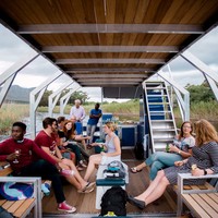Guests enjoying themselves on the lower deck